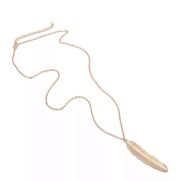 Sterling Silver Feather Necklace - Picture 2 of 3